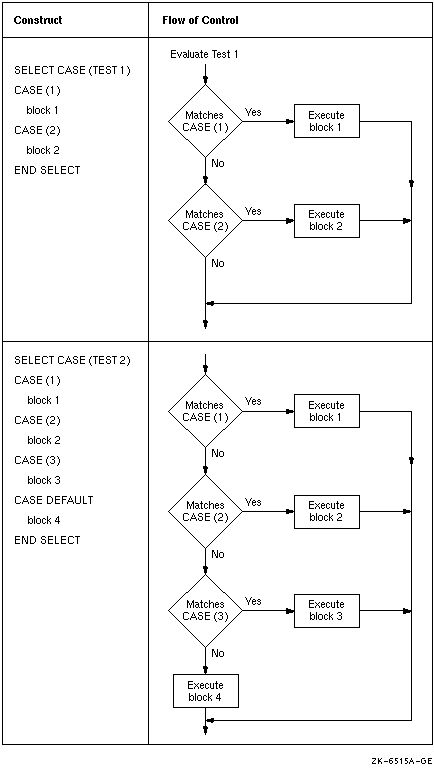 Flow of Control in CASE Constructs