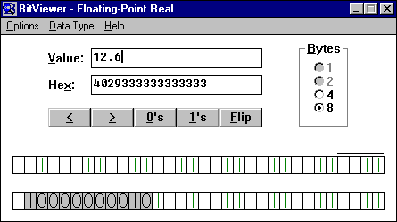 Bitviewer による浮動小数点表現の表示
